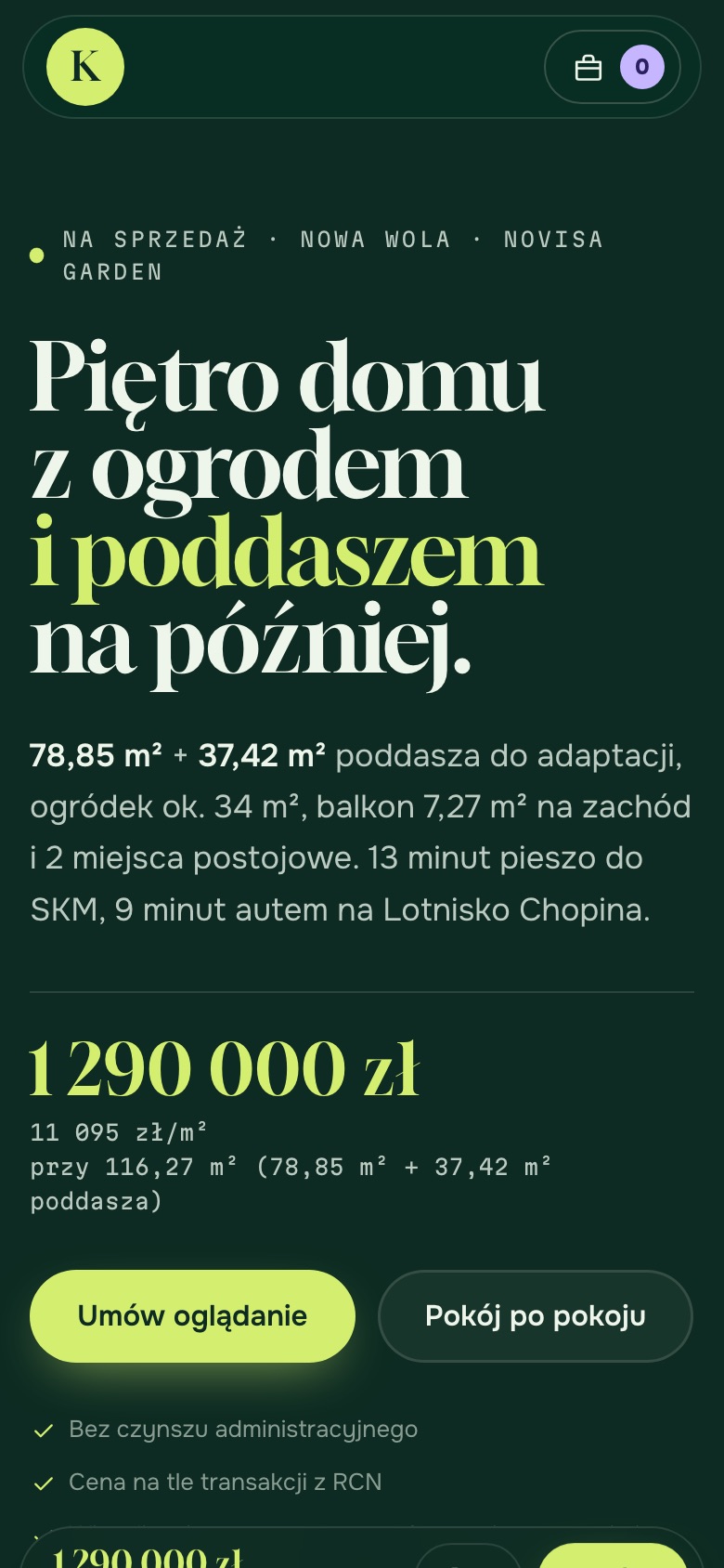 Kierunek Ogród na telefonie