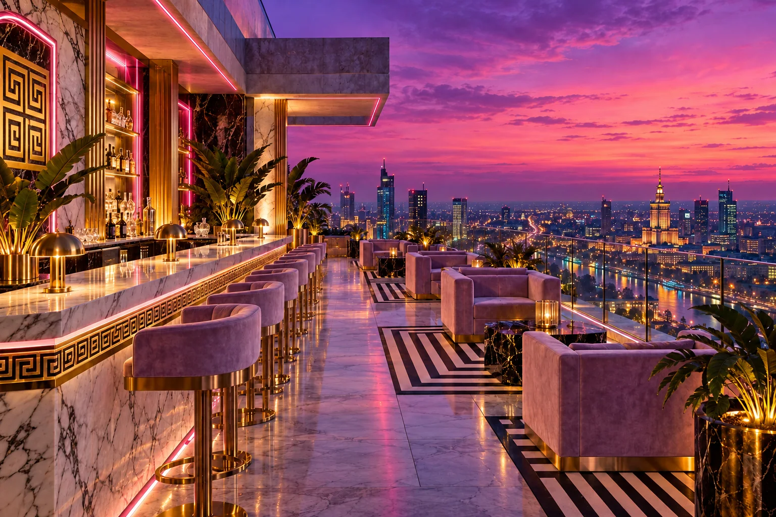 Sky lounge na dachu wieży